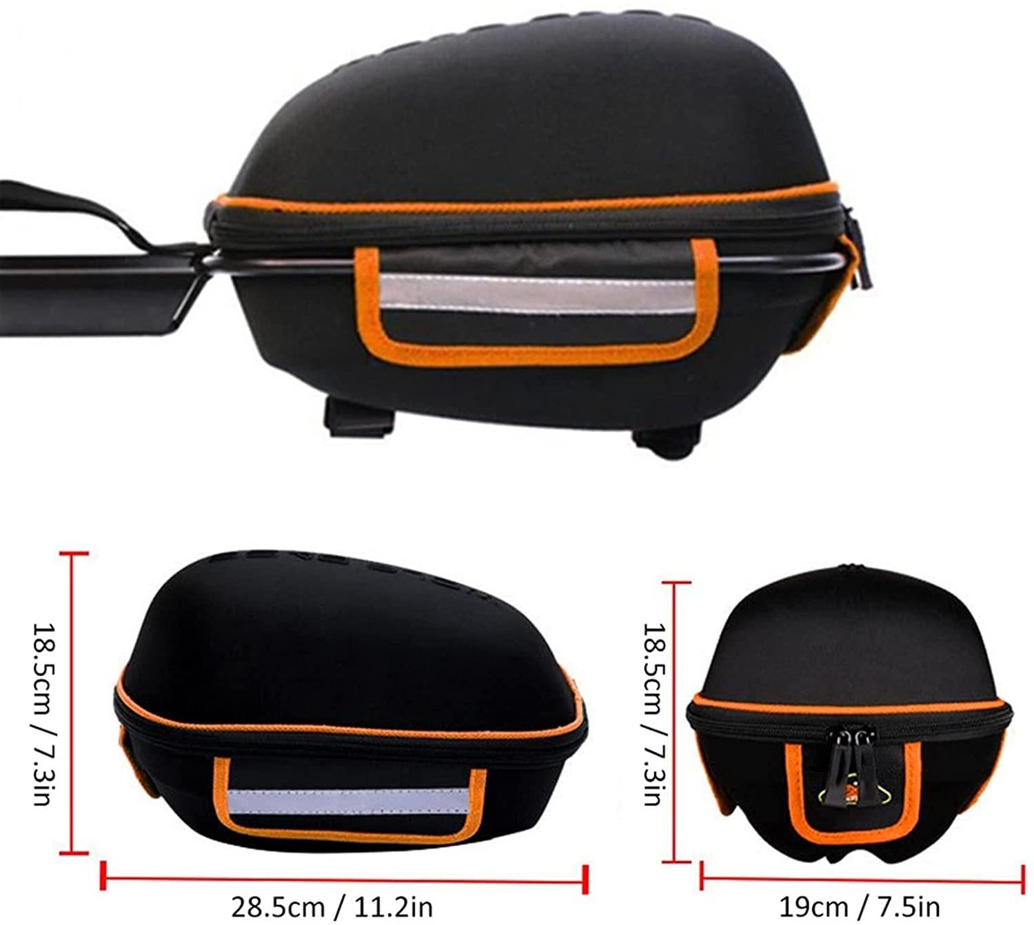 DALIZHAI777 Bike Bag Bike Trunk Bag Waterproof Quick-Release Bicycle Rear Rack Bag with Rain Cover Large Capacity Cycling Bike Cargo Bag Pannier with Taillight Rack Bicycle Accessories