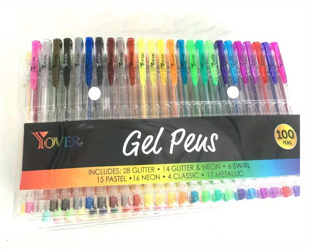 8/24/36/48/60/100pcsGelmushta Gel Pens Unique Colors (No Duplicates) Set For Adult Coloring Books Drawing With Case