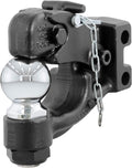 CURT 45922 Channel Mount Pintle Attachment with 2-5/16-Inch Ball, 20,000 lbs, Shank Required , Black
