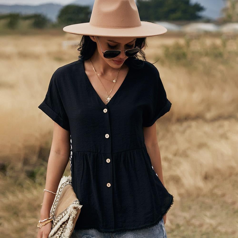leopard v neck top