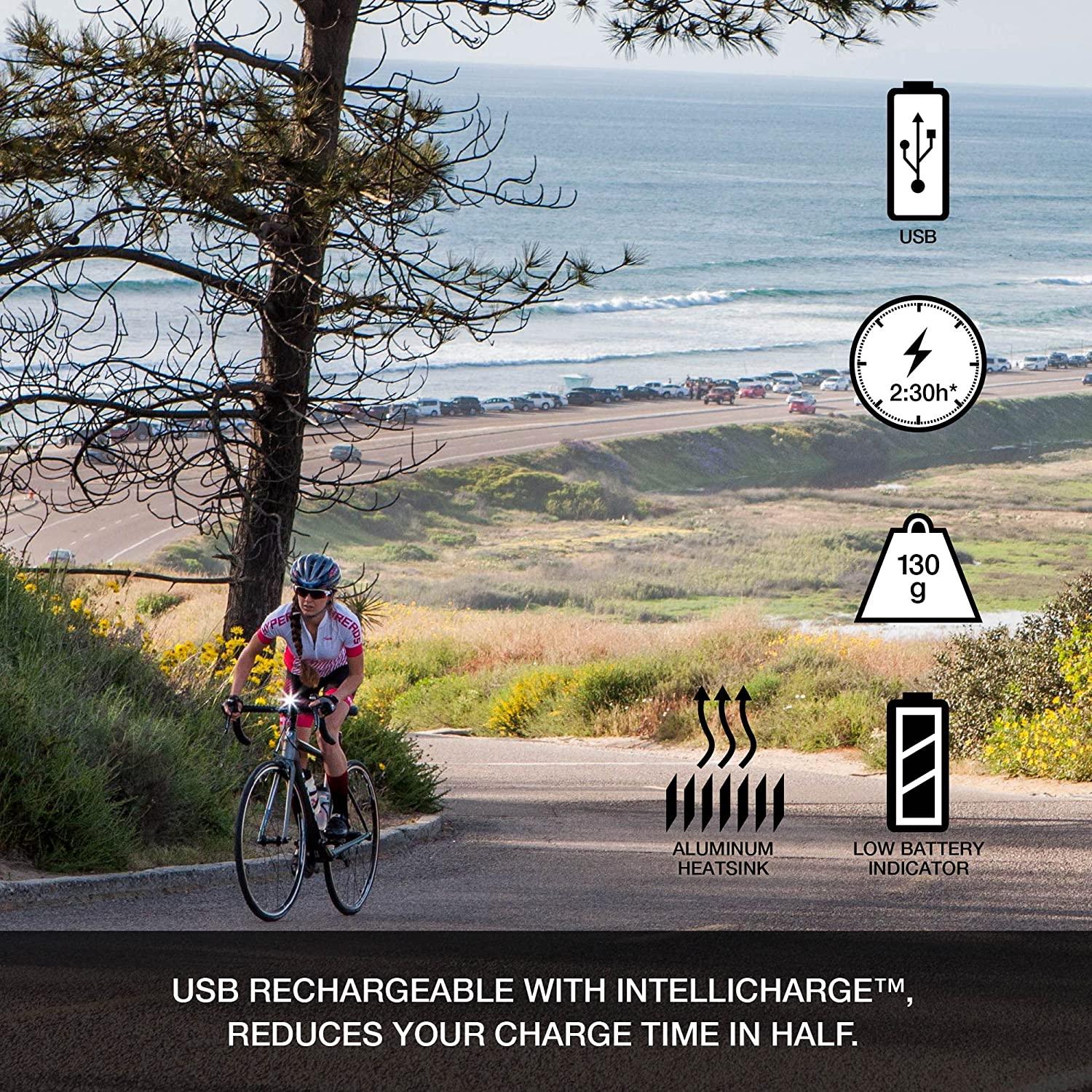 NiteRider Lumina Micro 900 Front Bike Light Vmax+ 150 Rear Bike Light Combo Pack- USB Rechargeable Bicycle Headlight LED Front Light Water Resistant Mountain Road City Commuting Cycling Safety Flash