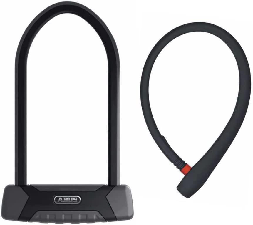 ABUS Granit XPlus 540/160 HB 230, 9-Inch U Bike Lock and Lightweight (65cm) uGrip Cable Lock Bicycle Security Kit Bundle (2 Items)