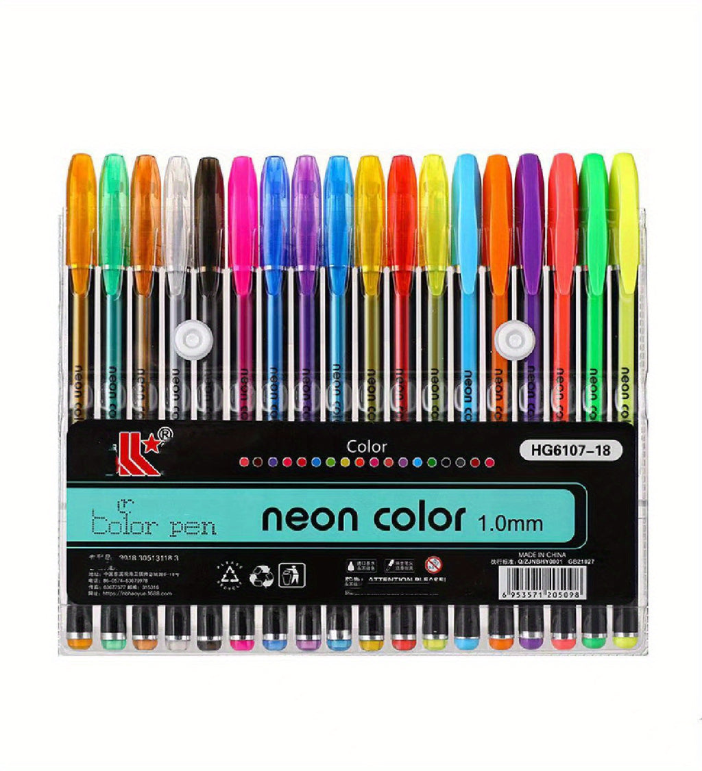 8/24/36/48/60/100pcsGelmushta Gel Pens Unique Colors (No Duplicates) Set For Adult Coloring Books Drawing With Case