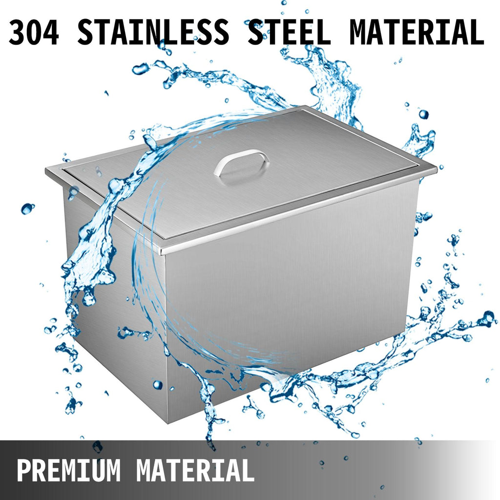 Outdoor Kitchen Drop-in Ice Chest Cooler Underbar Ice Bin 304  Steel