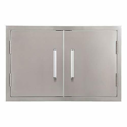 Outdoor Kitchen Double Access Doors,33x22 Inch BBQ Grill 33x22″
