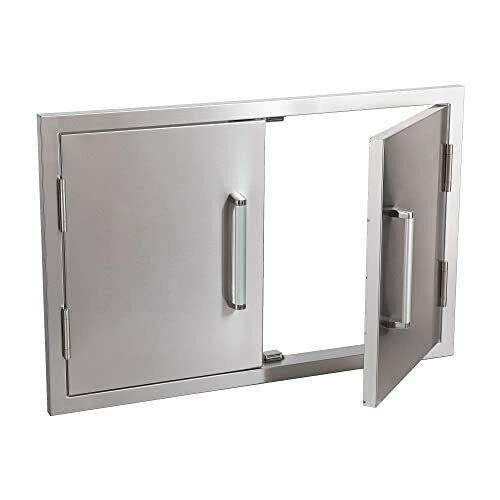 Outdoor Kitchen Double Access Doors,33x22 Inch BBQ Grill 33x22″