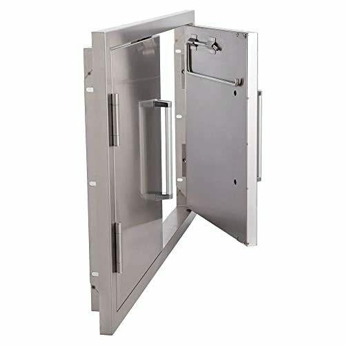 Outdoor Kitchen Double Access Doors,33x22 Inch BBQ Grill 33x22″