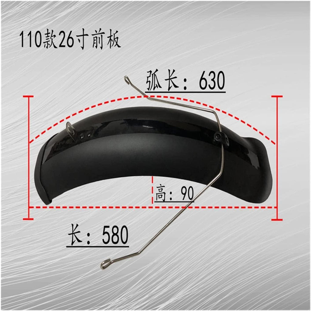XINGHUA wangzai Store Snow Bike Fender 26"20" 24" All-Inclusive Fat Tire Car Dedicated 4.0 Wide 110MM ATV Mud Tiles (Color : 26 inch)