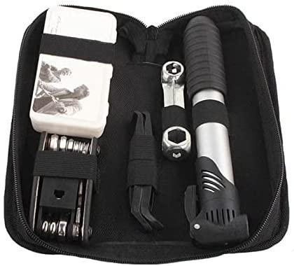 DALIZHAI777 Bike Bag Cycling Tool Bag Multi-Tool DIY Bike Accessories Black Outdoor Sports Bike Repair Kit Multifunctional Portable Bicycle Repair Bag Bicycle Accessories