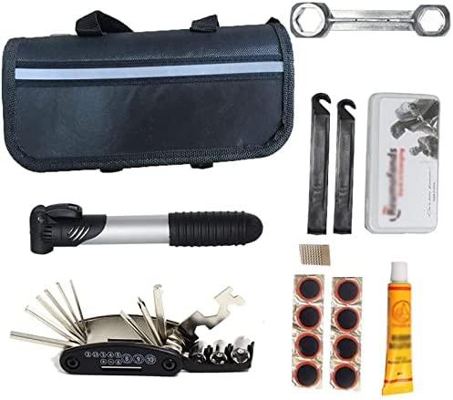 DALIZHAI777 Bike Bag Cycling Tool Bag Multi-Tool DIY Bike Accessories Black Outdoor Sports Bike Repair Kit Multifunctional Portable Bicycle Repair Bag Bicycle Accessories