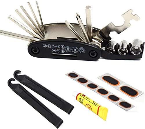 DALIZHAI777 Bike Bag Cycling Tool Bag Multi-Tool DIY Bike Accessories Black Outdoor Sports Bike Repair Kit Multifunctional Portable Bicycle Repair Bag Bicycle Accessories