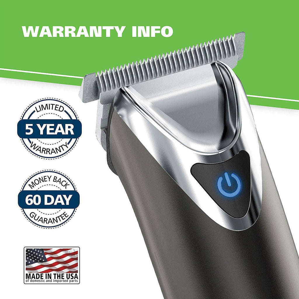 Wahl Clipper Slate  Steel Lithium Ion Plus Beard Trimmers for Men,