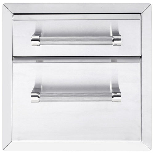 18-Inch SS Double Access Drawer - Small Top Drawer