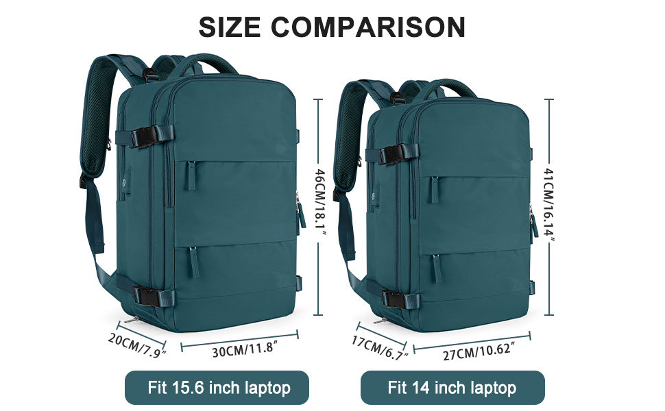 LarTravel Backpack, Carry On Backpack, HiBackpack, Waterproof Outdoor Sports Rucksack, Casual Daypack, School Bag, Fit 14 Inch Laptop With USB Charging Port &amp; Shoes Compartment