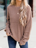 Women Chic Comfortable Warm Plain Casual Sweaters