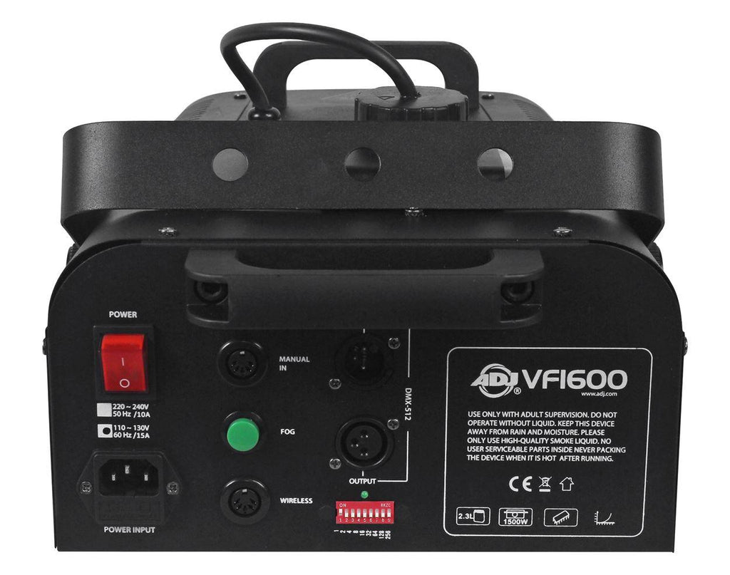 American DJ VF1600 Mobile DMX Fog Machine W/ Wired & Wireless Remotes+(2) Scrims