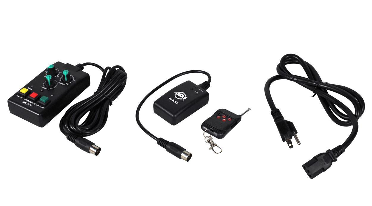 American DJ VF1600 Mobile DMX Fog Machine W/ Wired & Wireless Remotes+(2) Scrims