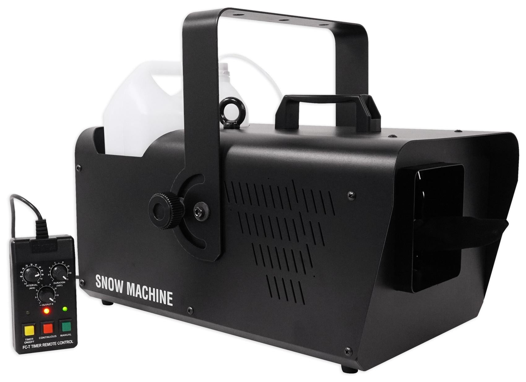Chauvet DJ SM 250 Portable DMX Snow Machine w/ Remote+Fog Machine w/ Remote