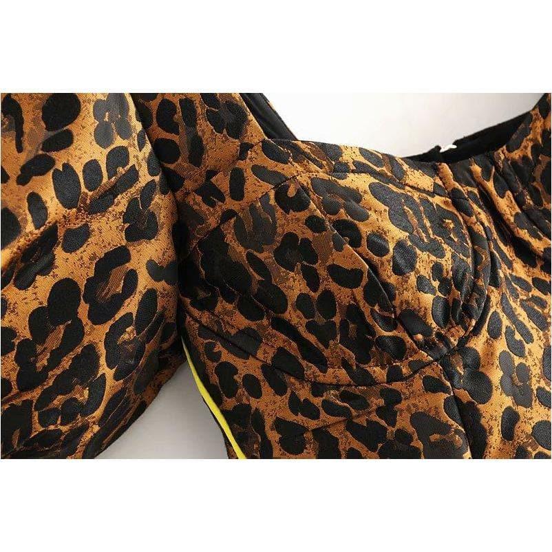 leopard top and high waist top &amp; short