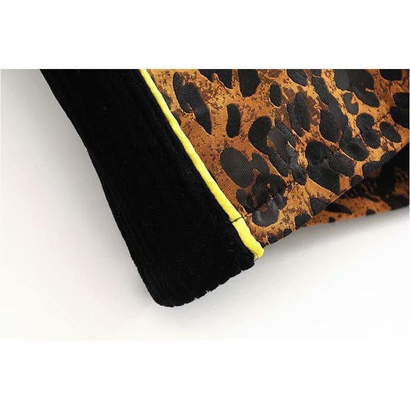 leopard top and high waist top &amp; short