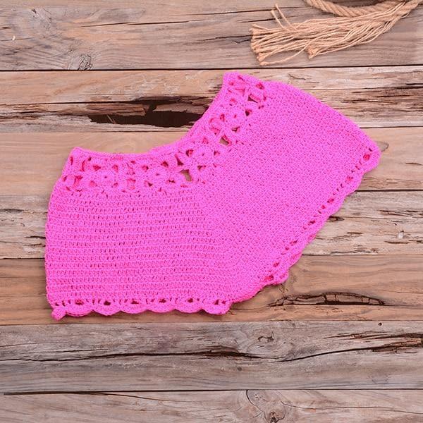 crochet knitted top and bottom
