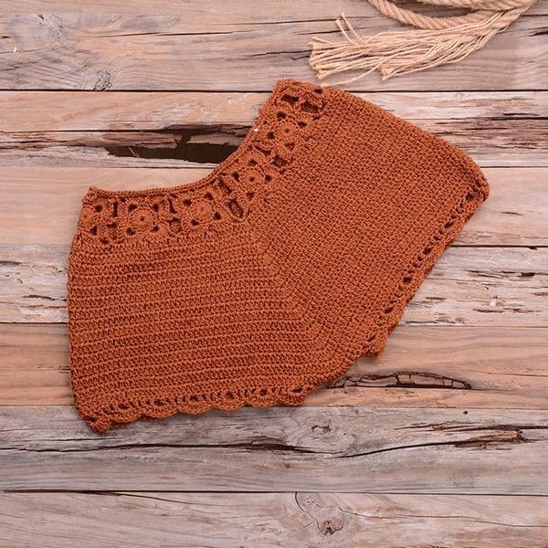 crochet knitted top and bottom