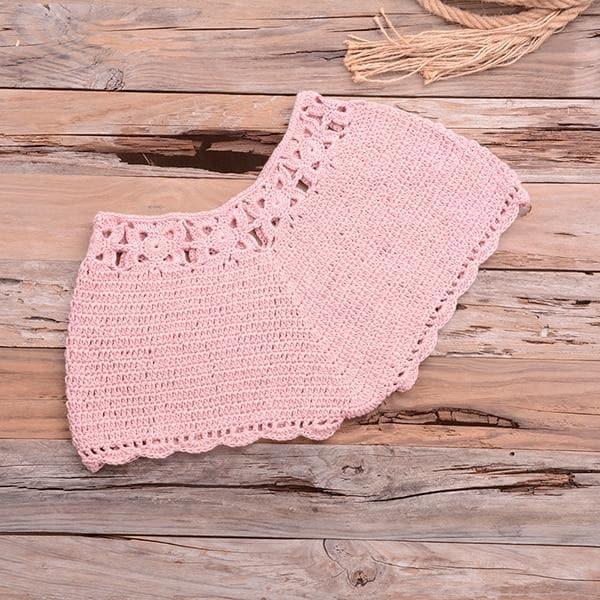 crochet knitted top and bottom