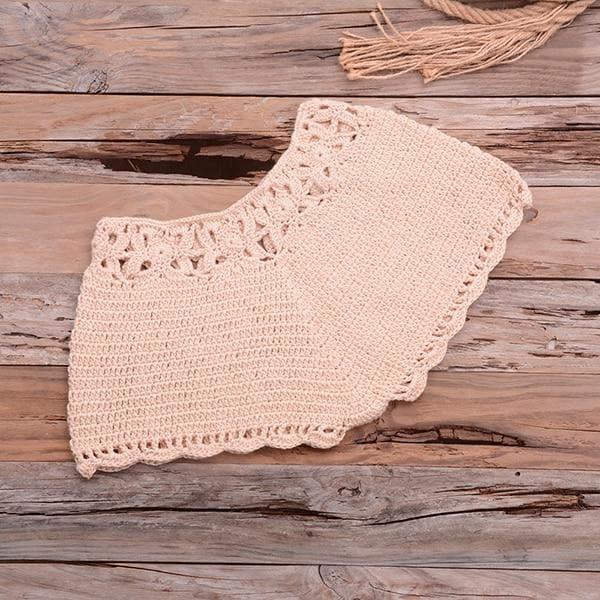 crochet knitted top and bottom