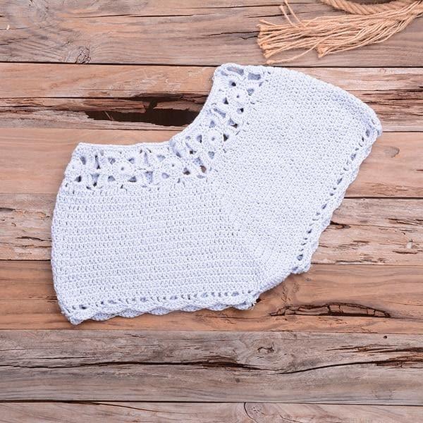 crochet knitted top and bottom