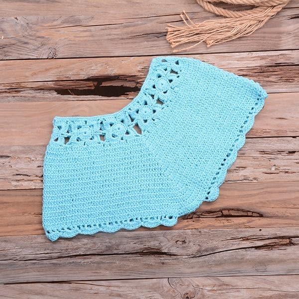 crochet knitted top and bottom