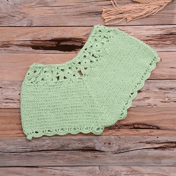 crochet knitted top and bottom