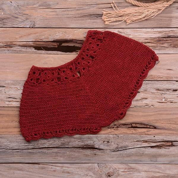 crochet knitted top and bottom