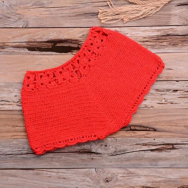 crochet knitted top and bottom