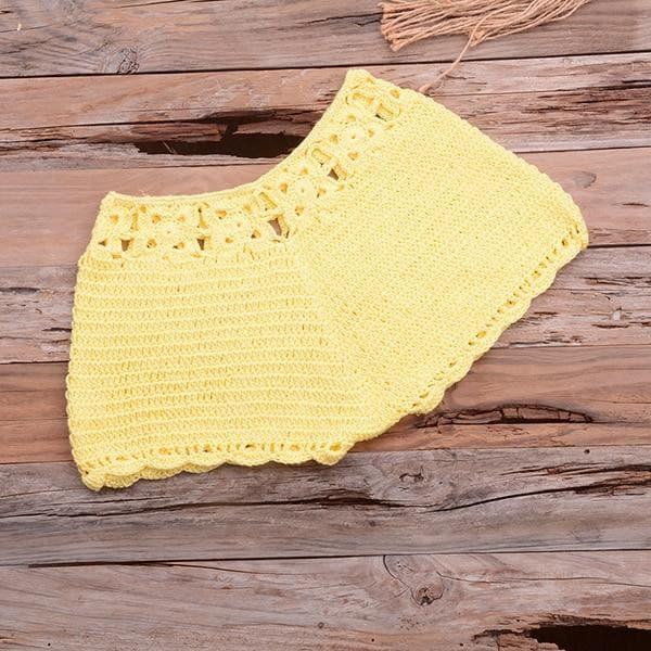 crochet knitted top and bottom