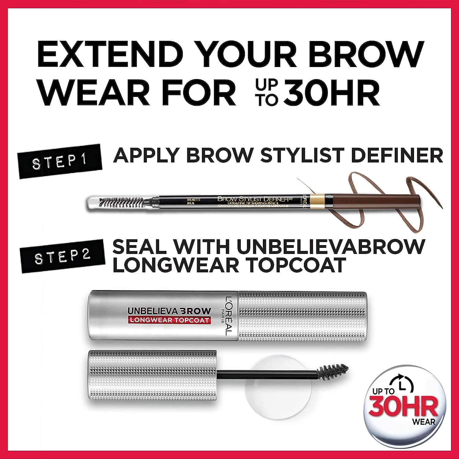 L’Oréal Paris Makeup Brow Definer Waterproof Eyebrow Pencil, Ultra-Fine Mechanical Pencil, Draws Tiny Brow Hairs and Fills in Sparse Areas and Gaps, Soft Black, 0.003 Ounce (Pack of 1)