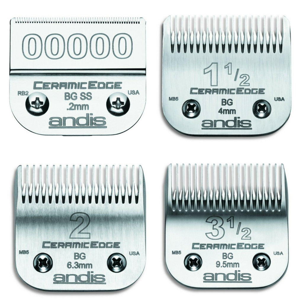 Andis CeramicEdCeramic Clipper Blades - AG BG MBG & Oster 76, 111, A-5 (NEW)