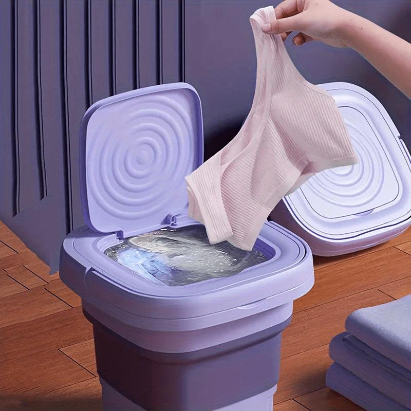 8L Foldable Mini Washing Machine: Fully Automatic Portable &amp; Compact For Baby &amp; Toddler Clothes, Underwear, Panties &amp; Socks!