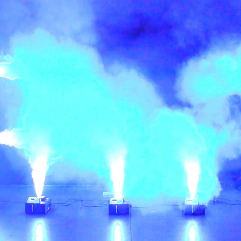 AMERICAN DJ Fog Fury Jett Fog Machine & LED Light Effect w/ Remote + HDF Fluid