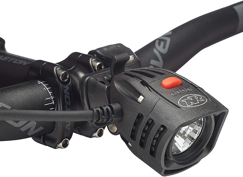 NiteRider Pro 1400 Race, High Performance Lightweight MTB Race Bike Light, 1400 Lumens of Max Output. Durable Bicycle Front Light. Excellent MTB Beam Pattern