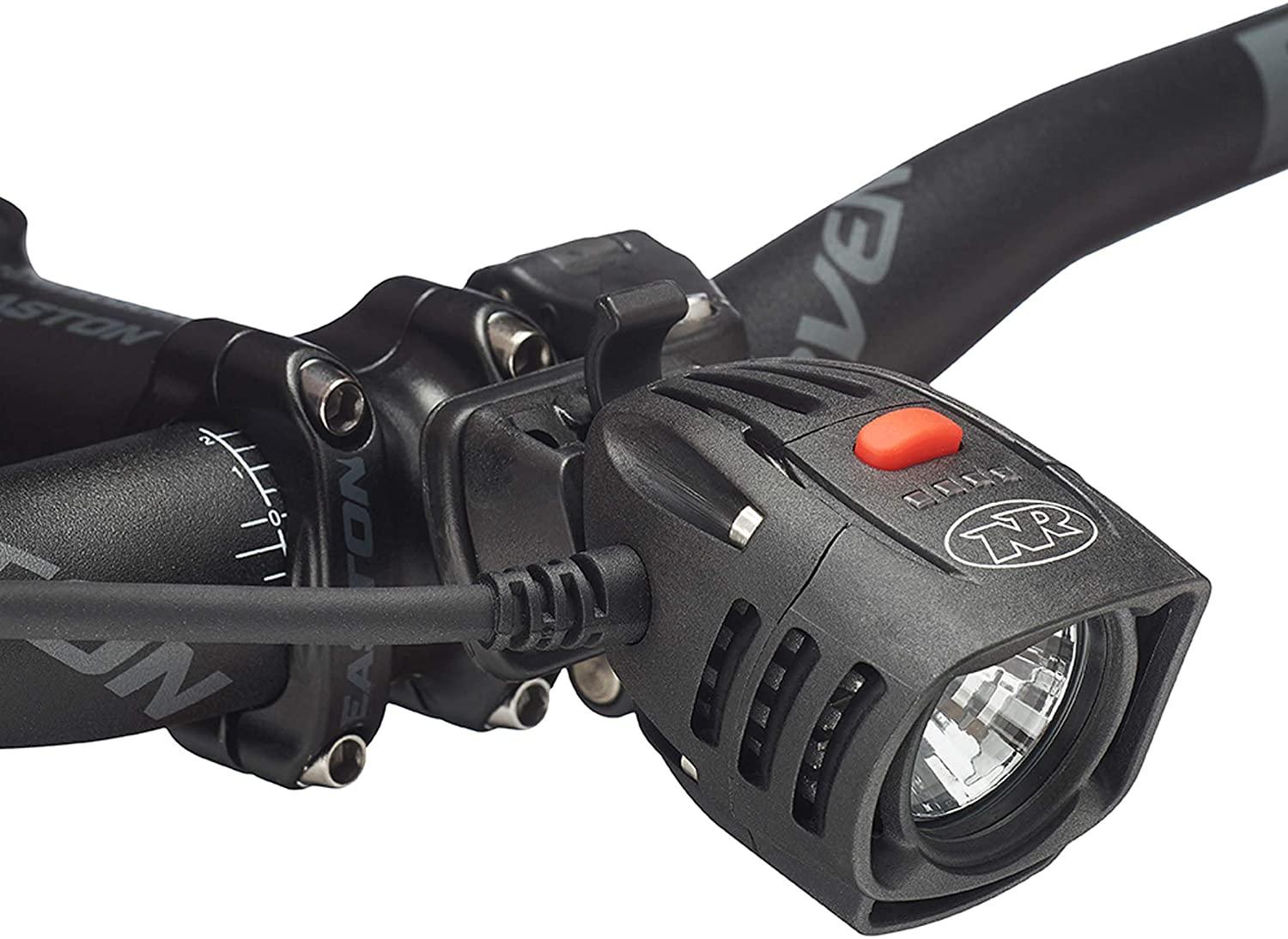 NiteRider Pro 1400 Race, High Performance Lightweight MTB Race Bike Light, 1400 Lumens of Max Output. Durable Bicycle Front Light. Excellent MTB Beam Pattern