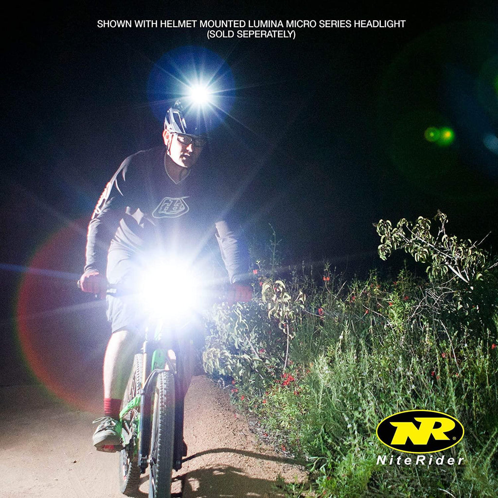 NiteRider Pro 1400 Race, High Performance Lightweight MTB Race Bike Light, 1400 Lumens of Max Output. Durable Bicycle Front Light. Excellent MTB Beam Pattern