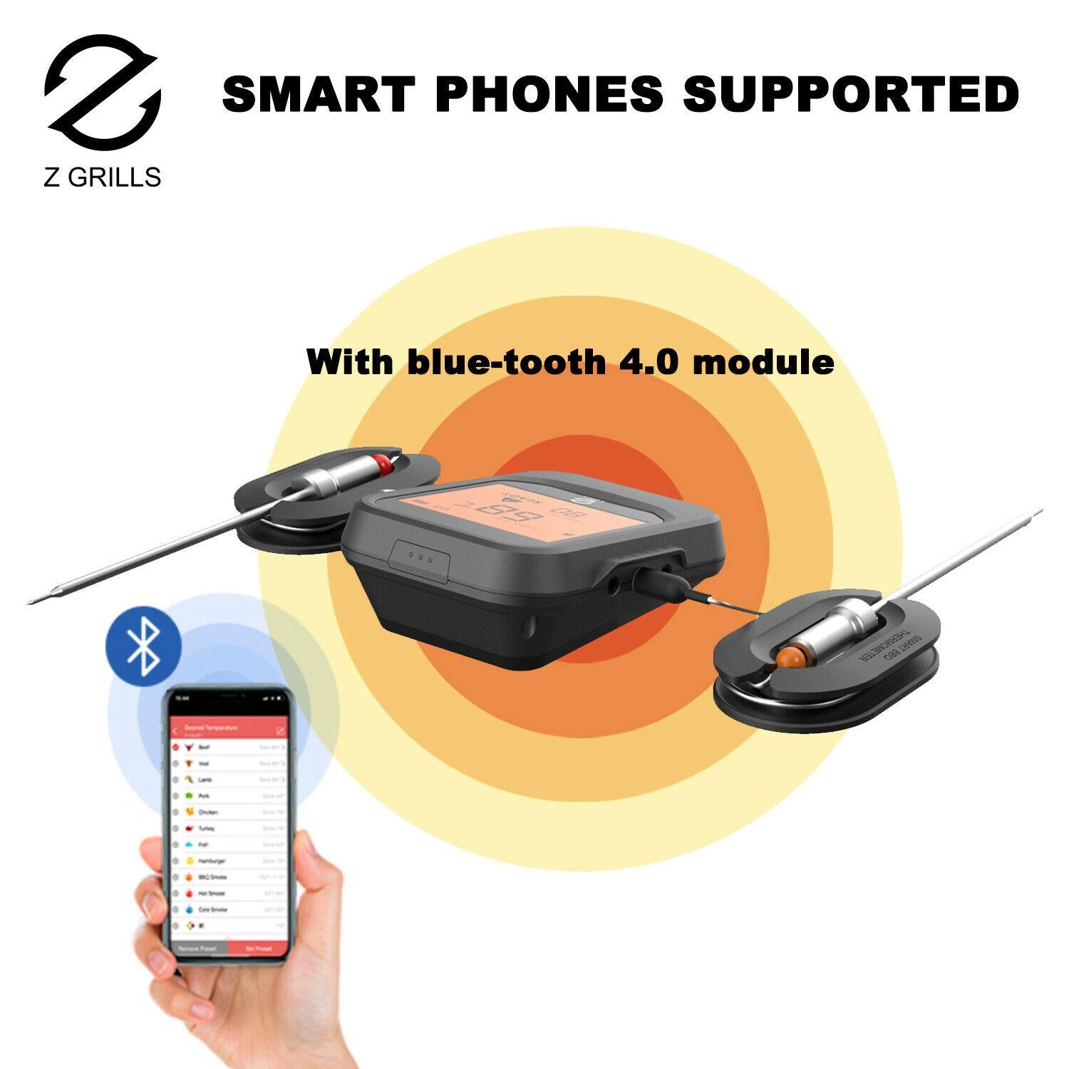 ZPG-700D Pellet Grill BBQ Smoker Digital Control with Smart Probe