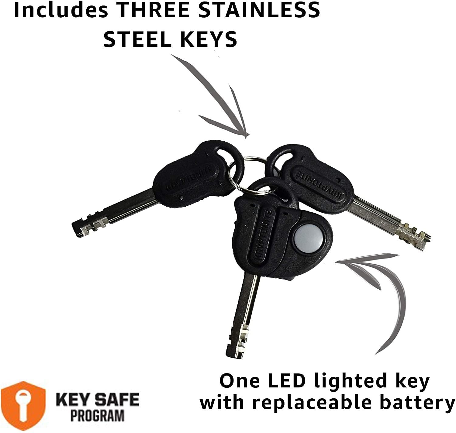 Kryptonite Evolution Series 4 1016 Integrated Chain Lock Black/Orange, 160cm