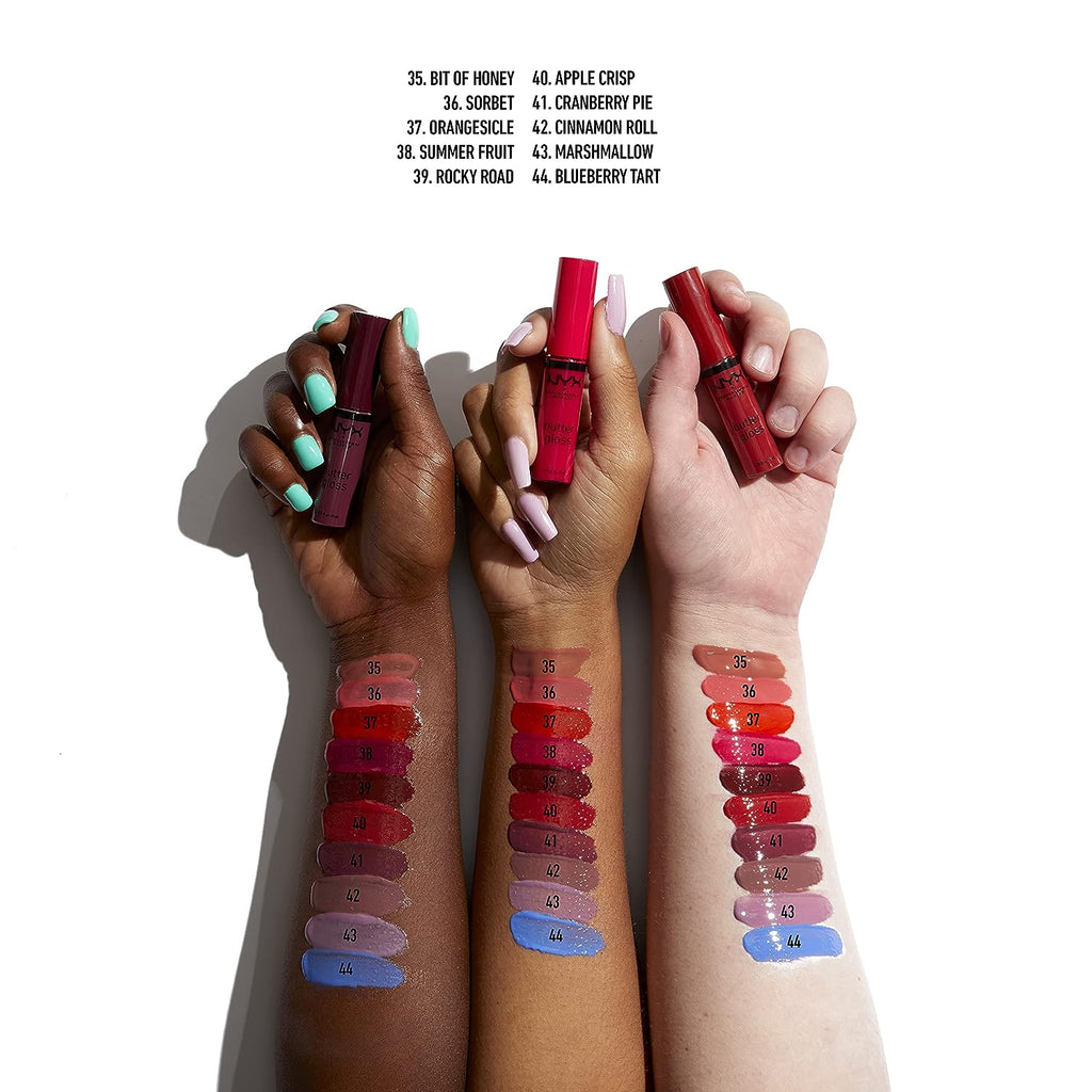 NYX PROFESSIONAL MAKEUP Butter Gloss, Non-Sticky Lip Gloss - Blueberry Tart (Periwinkle Blue)