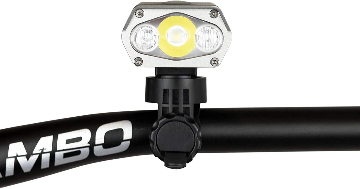 Rambo Bikes Pro Hunter Ultra Bright Flashlight Accessory, Black, Universal Fit