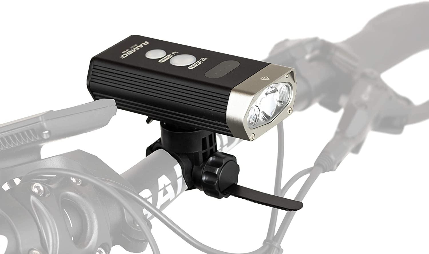 Rambo Bikes Pro Hunter Ultra Bright Flashlight Accessory, Black, Universal Fit
