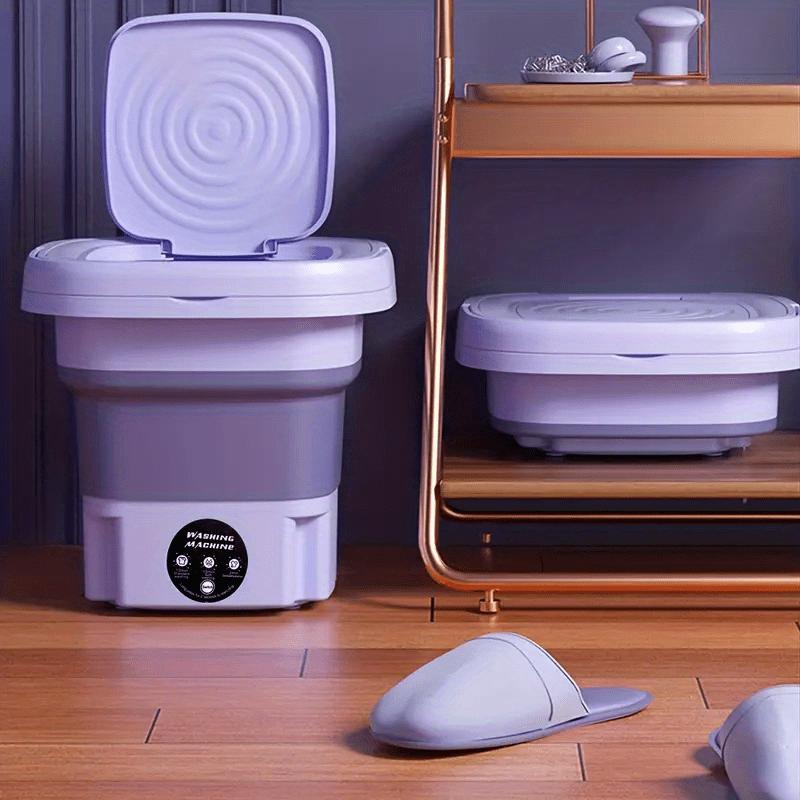 2.11gal Portable Folding Washing Machine With Collapsible Bucket, 3 Modes Effective Steri-lizing,  Suitable For Apartment, Laundry, Camping, RV, Travel, Underwear Bra Socks Washing Machine