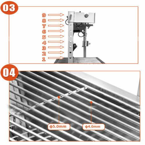 LarOutdoor BBQ Grill Roaster Spit Whole Chicken Lamb Pig Roast Roaster