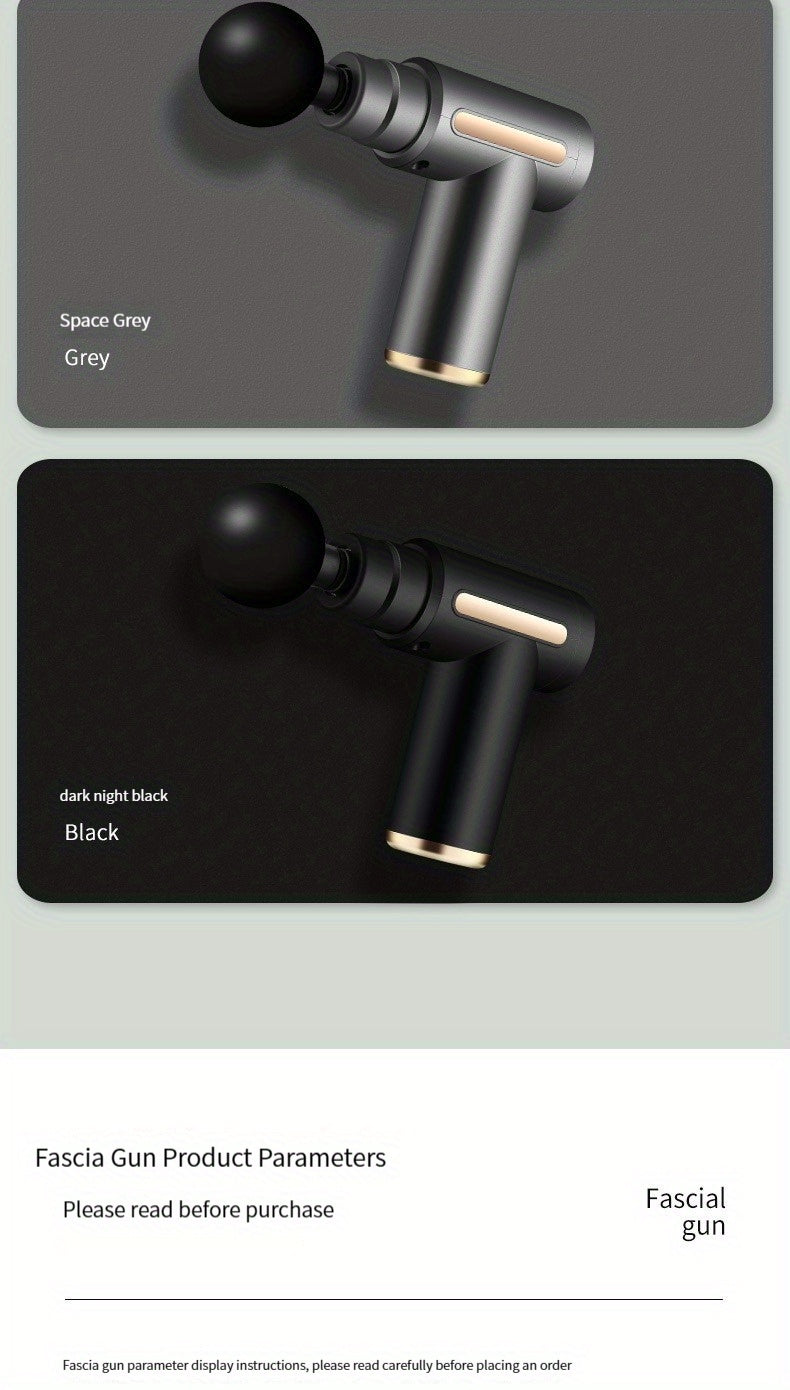 MassaGun, Deep Tissue Muscle Handheld Percussion Massager For Body, Back And Neck Relaxation, Compact Elegant  For Women