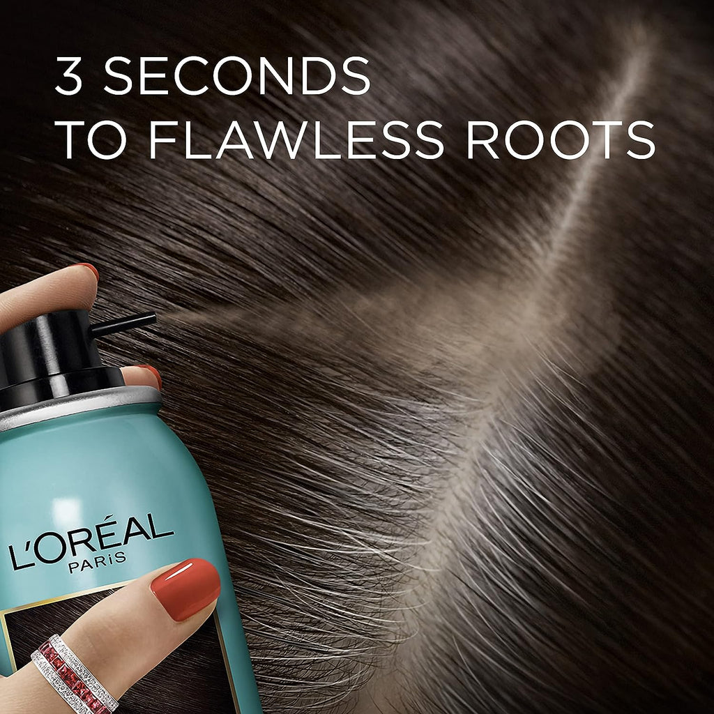 L'Oreal Paris Magic Root Cover Up Gray Concealer Spray Medium Brown 4 oz (2 pack)
